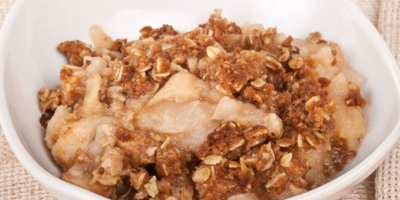 healthy apple crisp