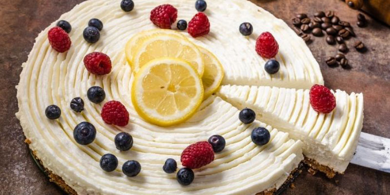 lemon blueberry cheesecake