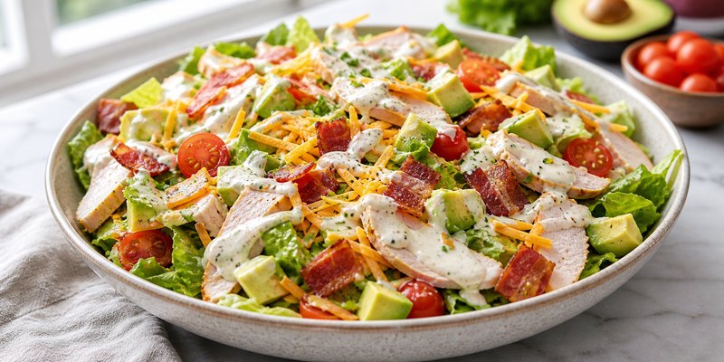 Atkins Turkey Club Salad Recipe