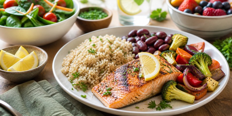 DASH diet dinner ideas better blood pressure dinner plate