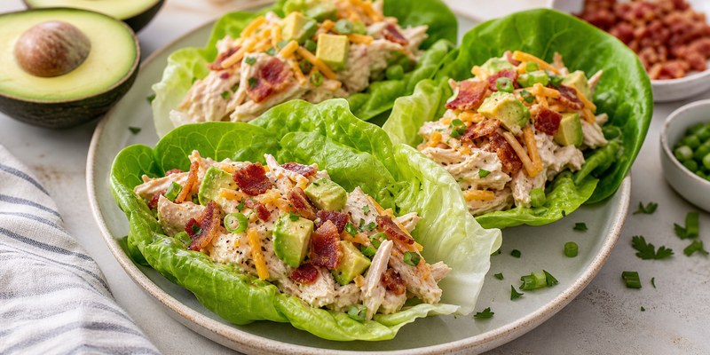 Keto Chicken Lettuce Wraps Recipe - Bacon Ranch (2026)