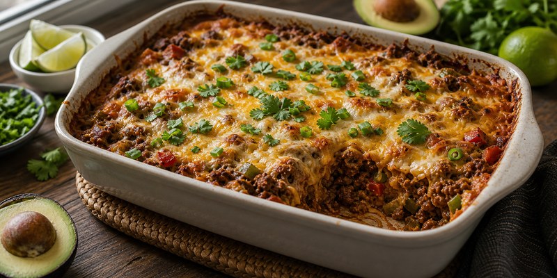 Keto Taco Casserole Recipe featured image