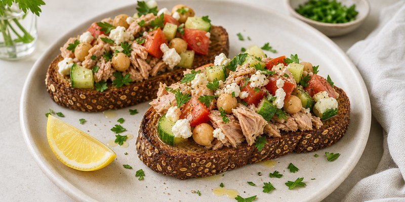 Tuna Toast Recipe - Mediterranean Style (2026)
