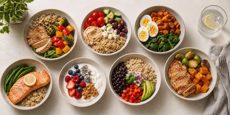 Seven small balanced meals for a weekly GLP-1 eating plan