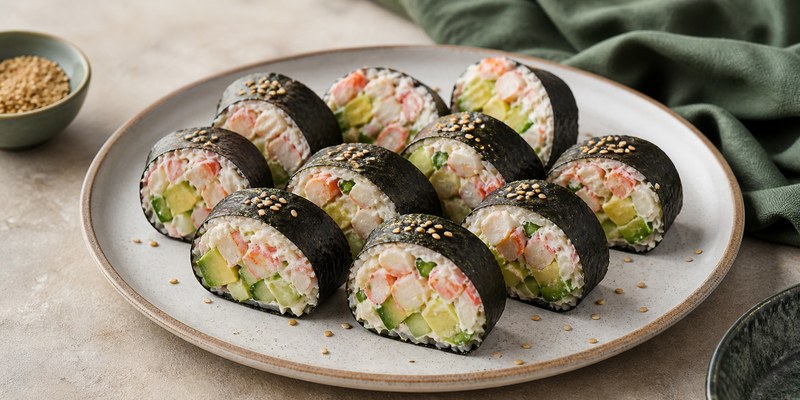 Low Carb California Roll Recipe (No Rice)