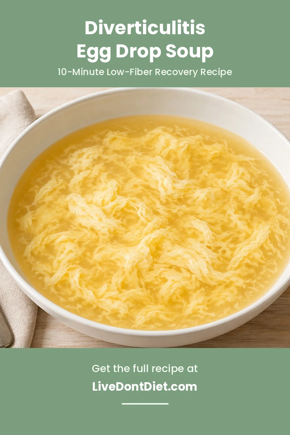 Diverticulitis Egg Drop Soup Pinterest pin