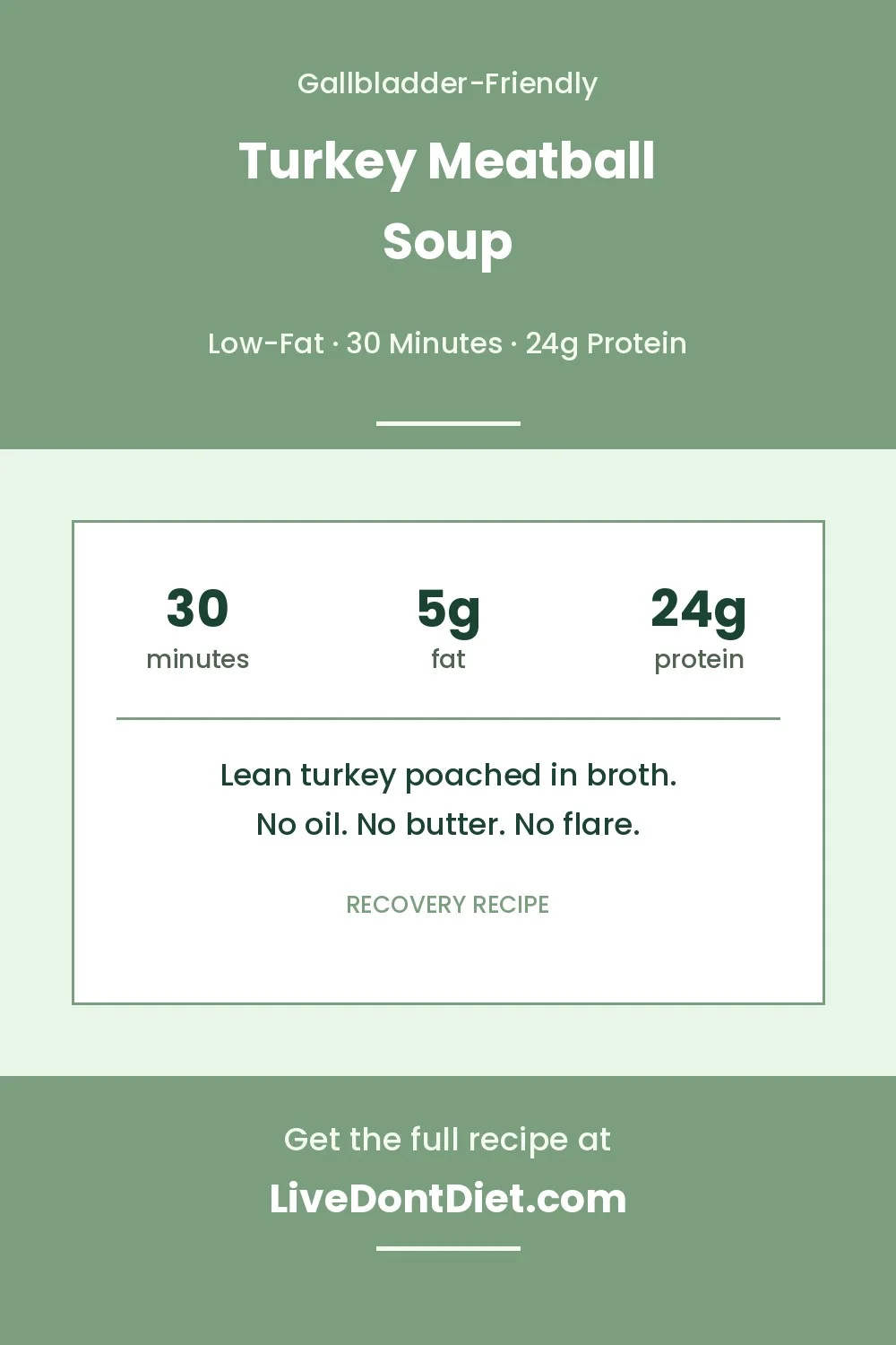 Low Fat Turkey Meatball Soup Pinterest pin
