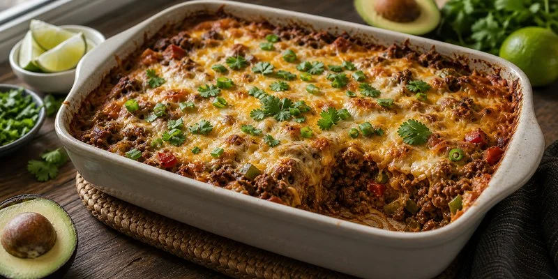 Keto Taco Casserole Recipe featured image